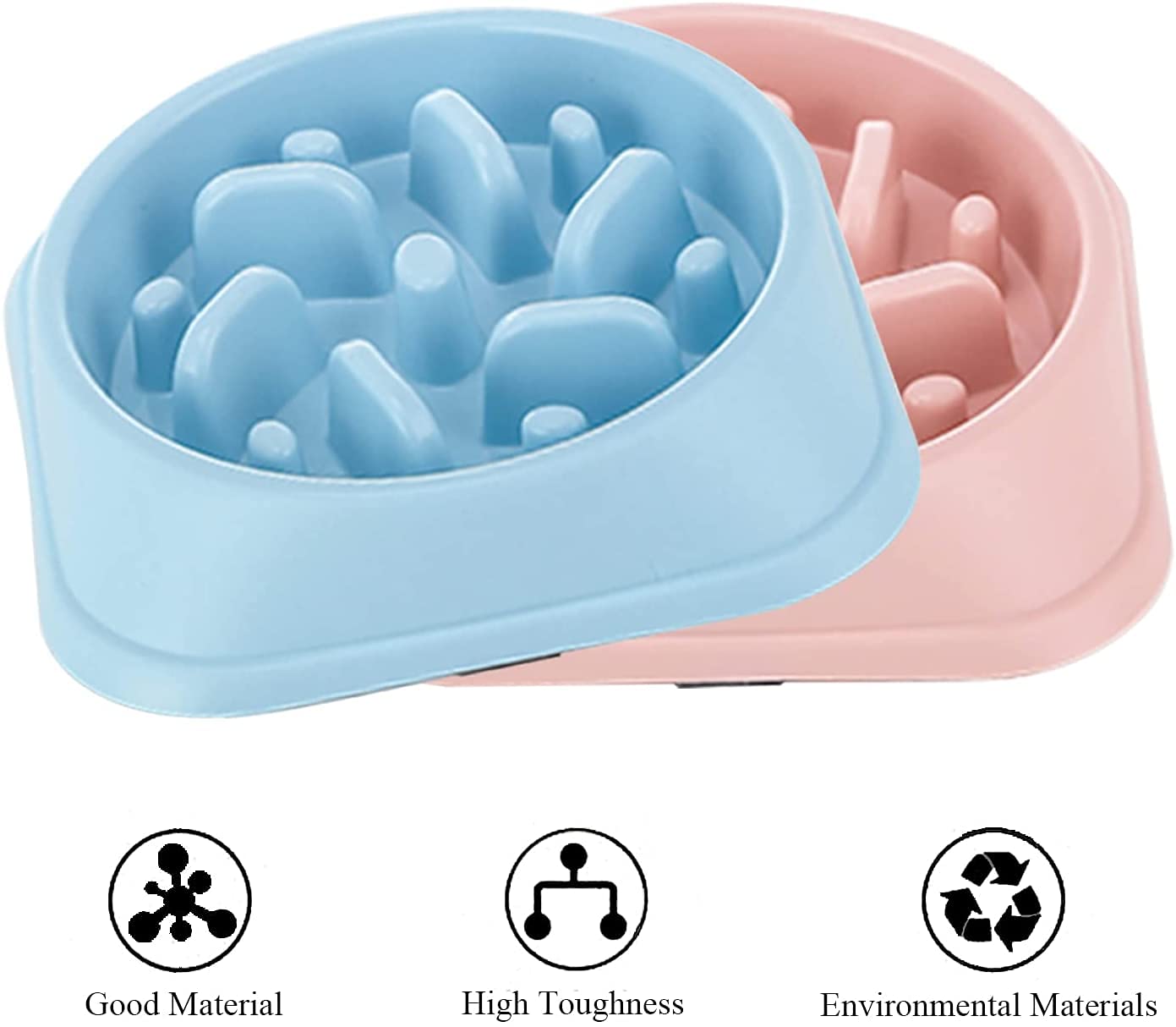 Pets Empire Slow Feeder Plastic  Dog Bowl - 1 piece (200ML)