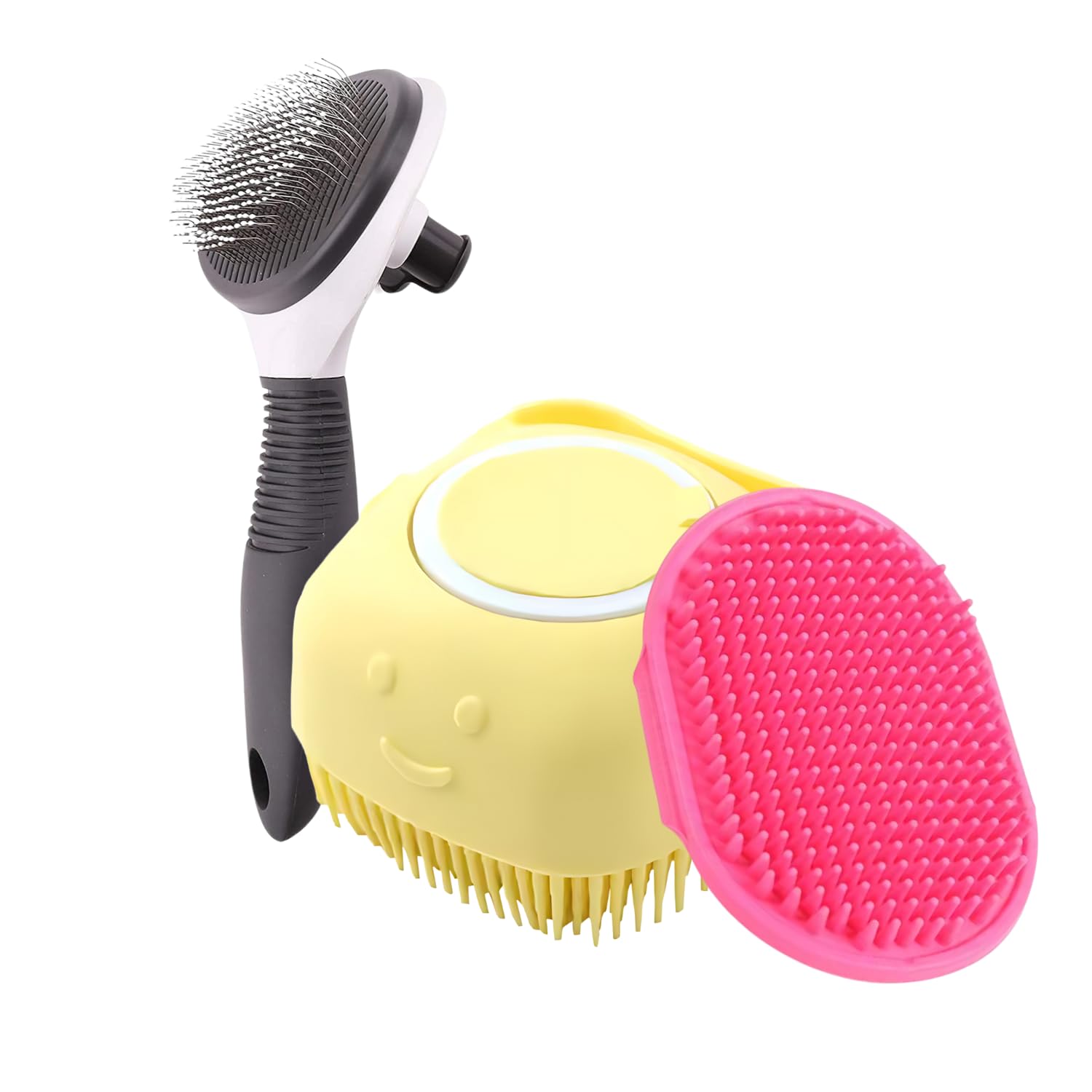 Pets Empire 3-in-1 Grooming Brush Set for Dogs & Cats