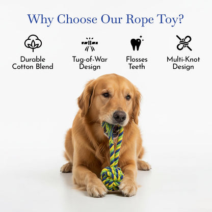 PETS EMPIRE Twisted Hand Ball Natural Rope Toy