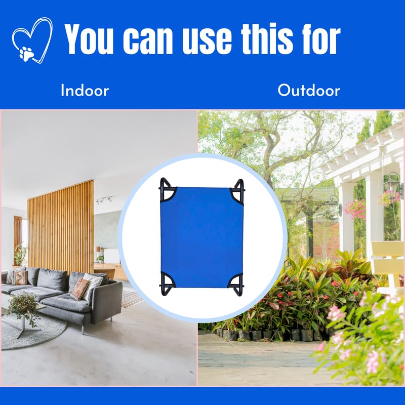 Pets Empire  Elevated Cooling Pets Bed (Blue)