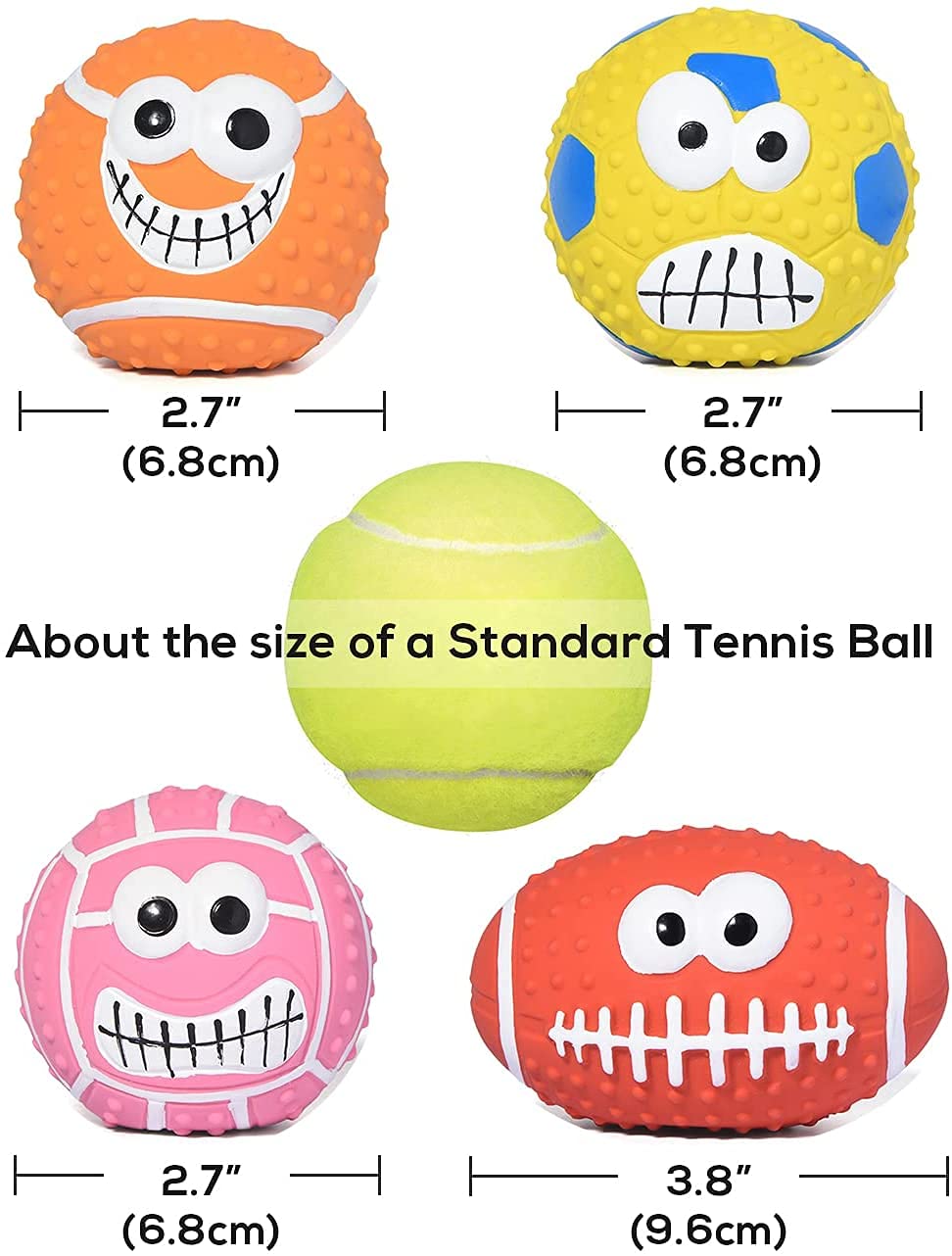 Pets Empire Balls for For Puppy Dogs (Any 2 pc)