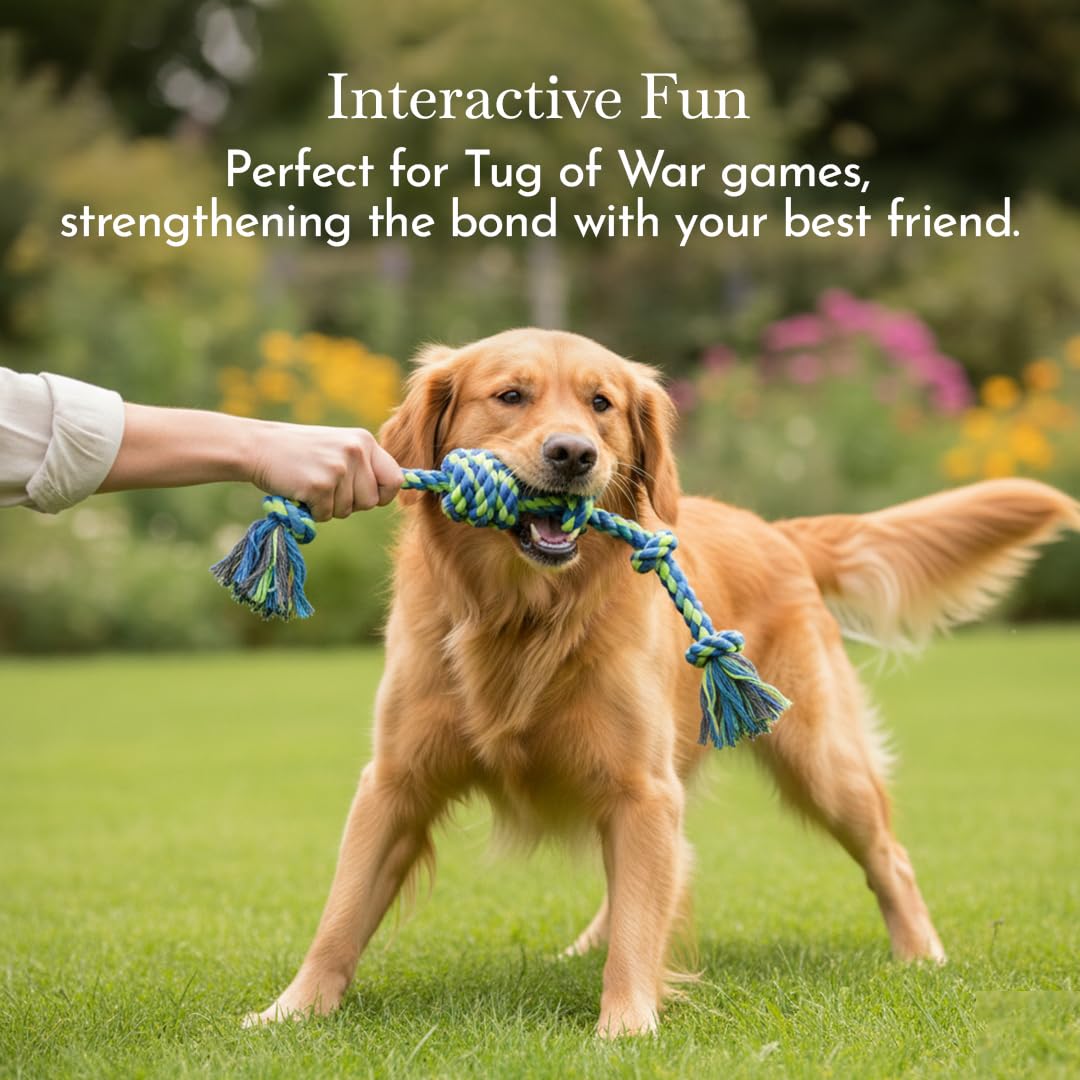 Pets Empire  Natural Double Knots rope Toy for Dogs