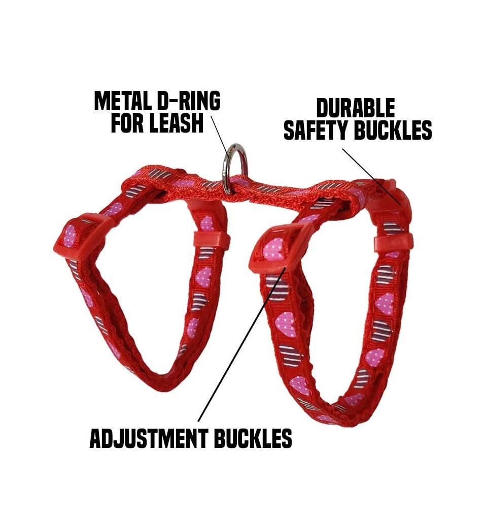 Pets Empire Adjustable Harness for cats (Red)