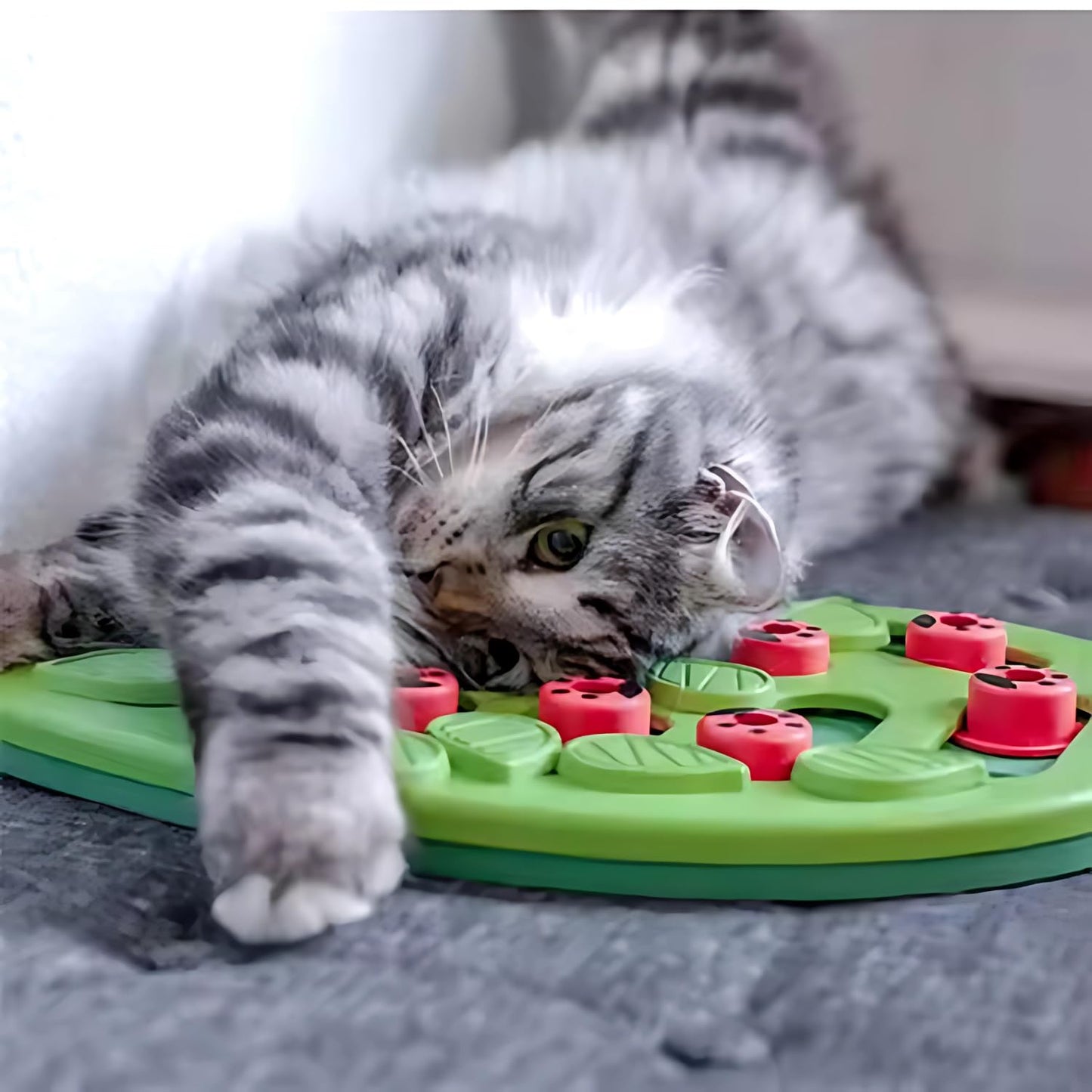 PETS EMPIRE Puzzle Toy with Leaf Design for Dispensing Treats for Dog & Cat