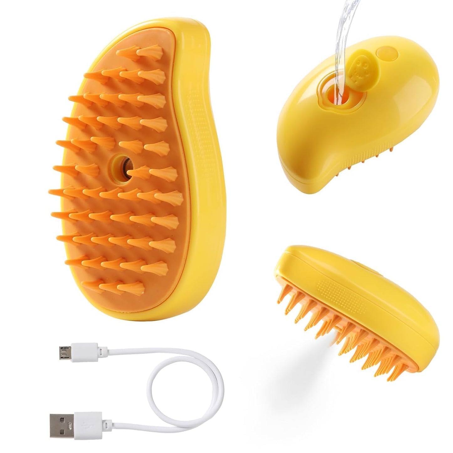 Pets Empire 3 in 1 Steam Pet Brush for Dogs & Cats