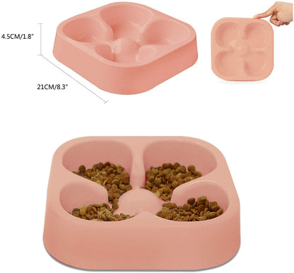 Pets Empire Healthy Slow Feeding Dog Bowl for French Bulldog( Colour May Vary)