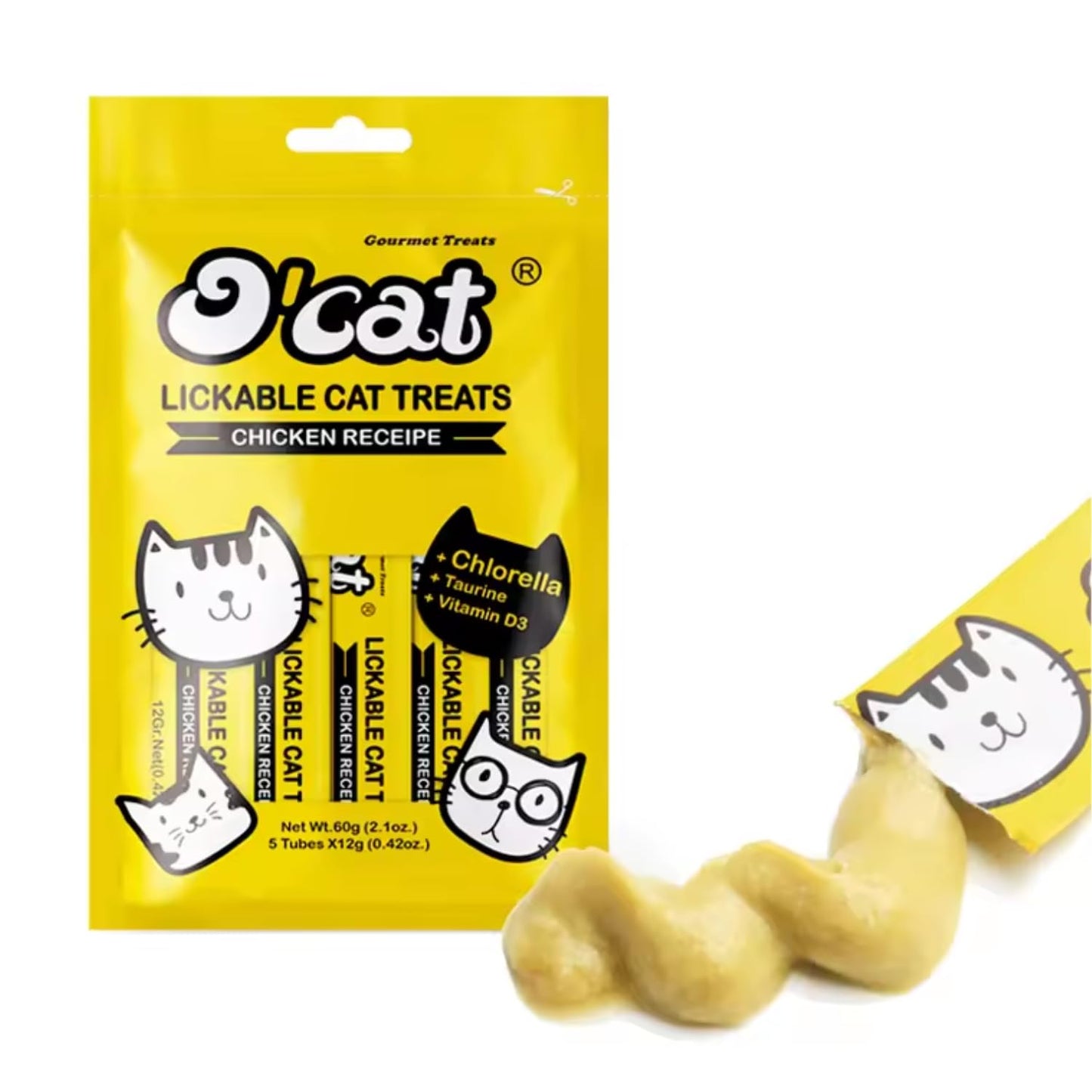 Pets Empire Lickable Cat Treat Made with Real Chicken