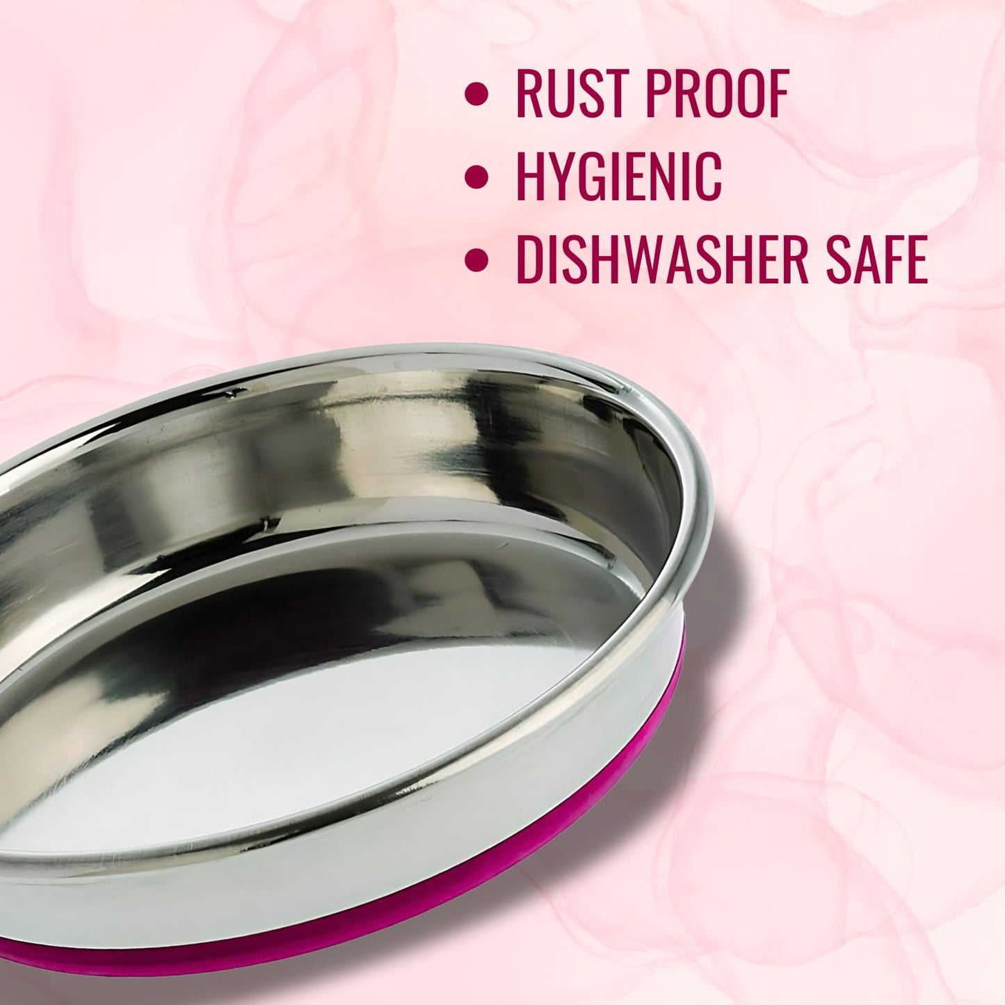 Pet Empire Stainless Steel Cat Silicone Base Bowl (400ml)