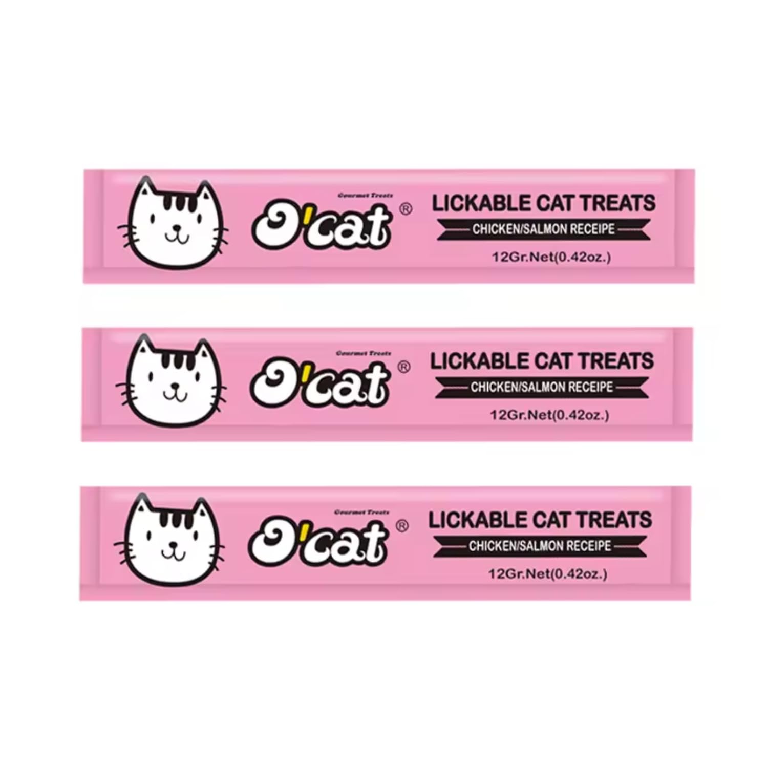 O'Cat Lickable Cat Treat Made with Real Chicken & Salmon