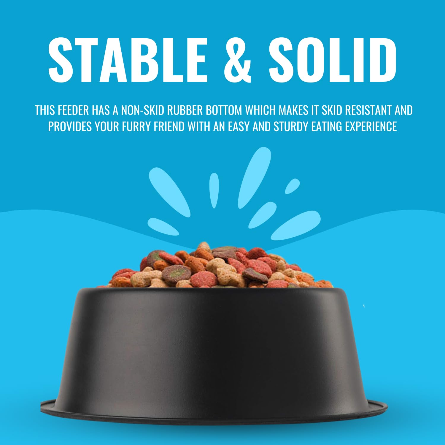 Pets Empire Heavy Dog Jumbo Bowl (2800ml)- Color May Vary