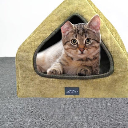 Pets Empire Soft Fabric Comfortable Hut Bed for Cats, Kittens and Puppies