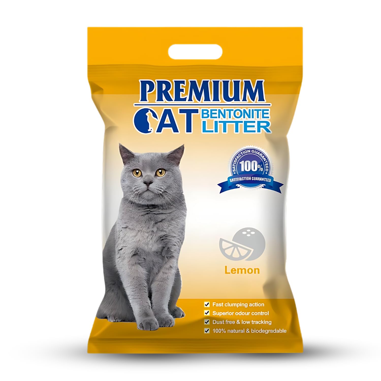 Pets Empire Premium Bentonite Cat Litter Lemon Fragrance (5L/4kg)