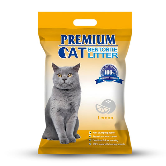Pets Empire Premium Bentonite Cat Litter Lemon Fragrance (5L/4kg)