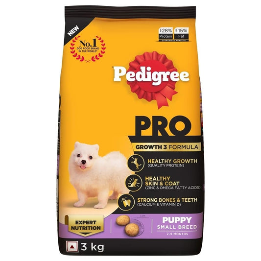 PEDIGREE PRO PUPPY SMALL BREED (2 to 9 Months) 3kg