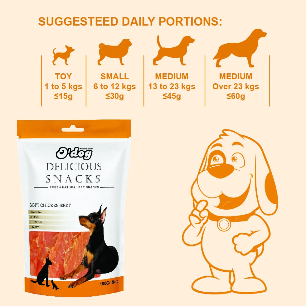 O'Dog Soft Chicken Jerky 100 GMS - Pets Empire