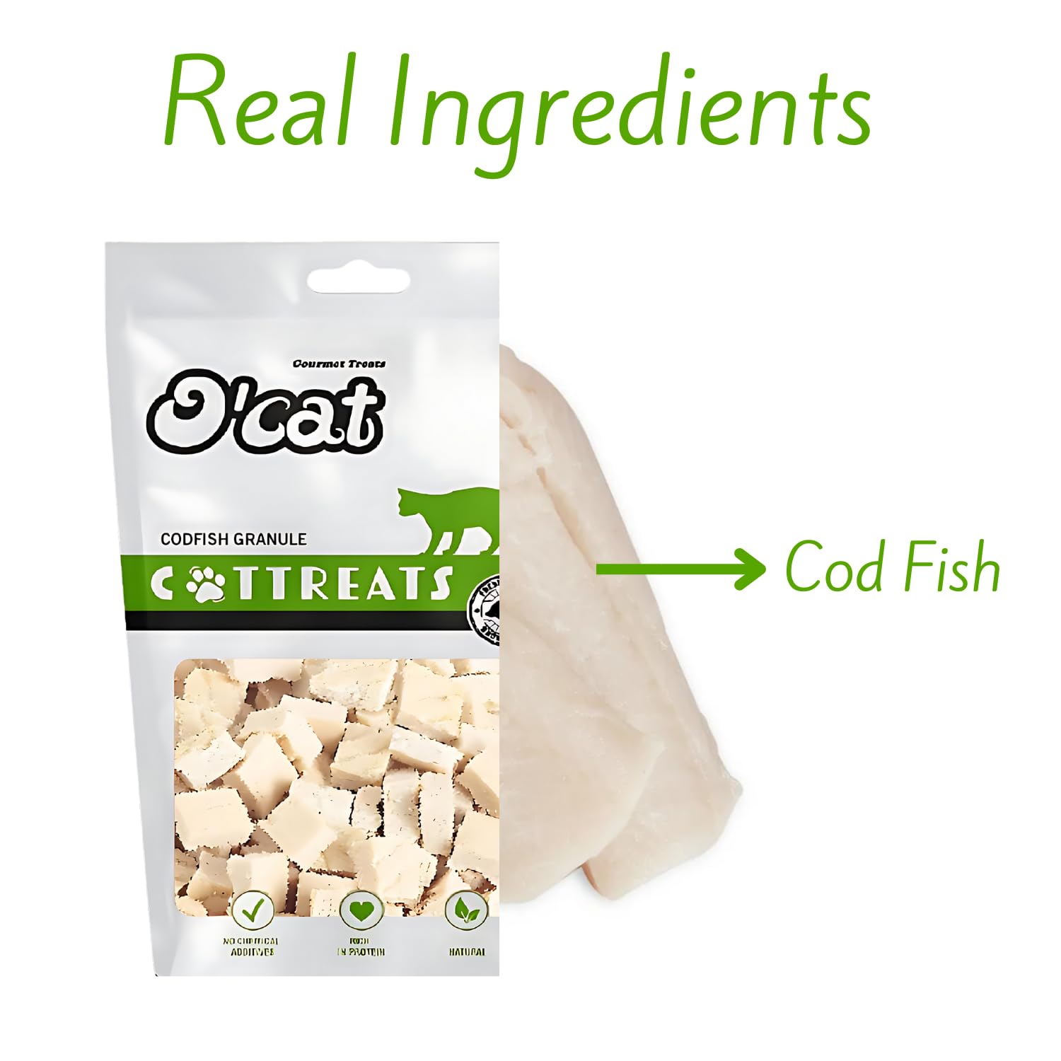O'Cat Codfish Granule 50 GMS (Pack of 2)