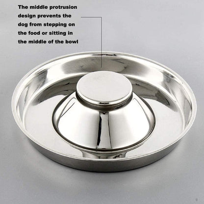 Pets Empire Stainless Steel Slow Feeding Dish