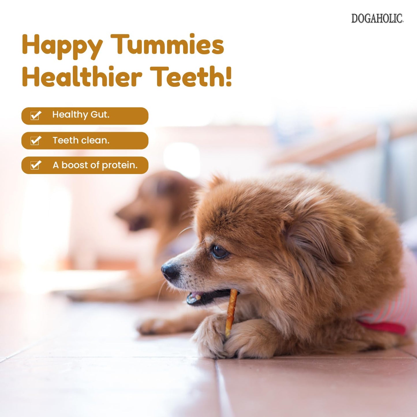 Dogaholic Milky Chew Cheese Chicken Bone Style-150g