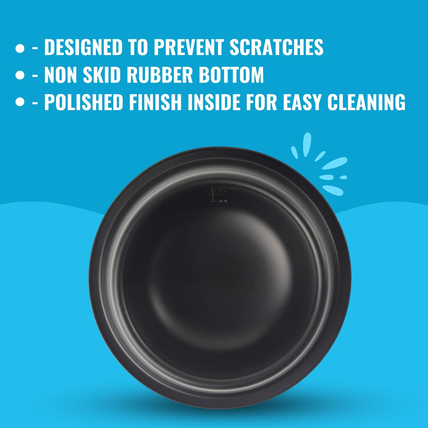Pets Empire Heavy Dog Jumbo Bowl (2800ml)- Color May Vary