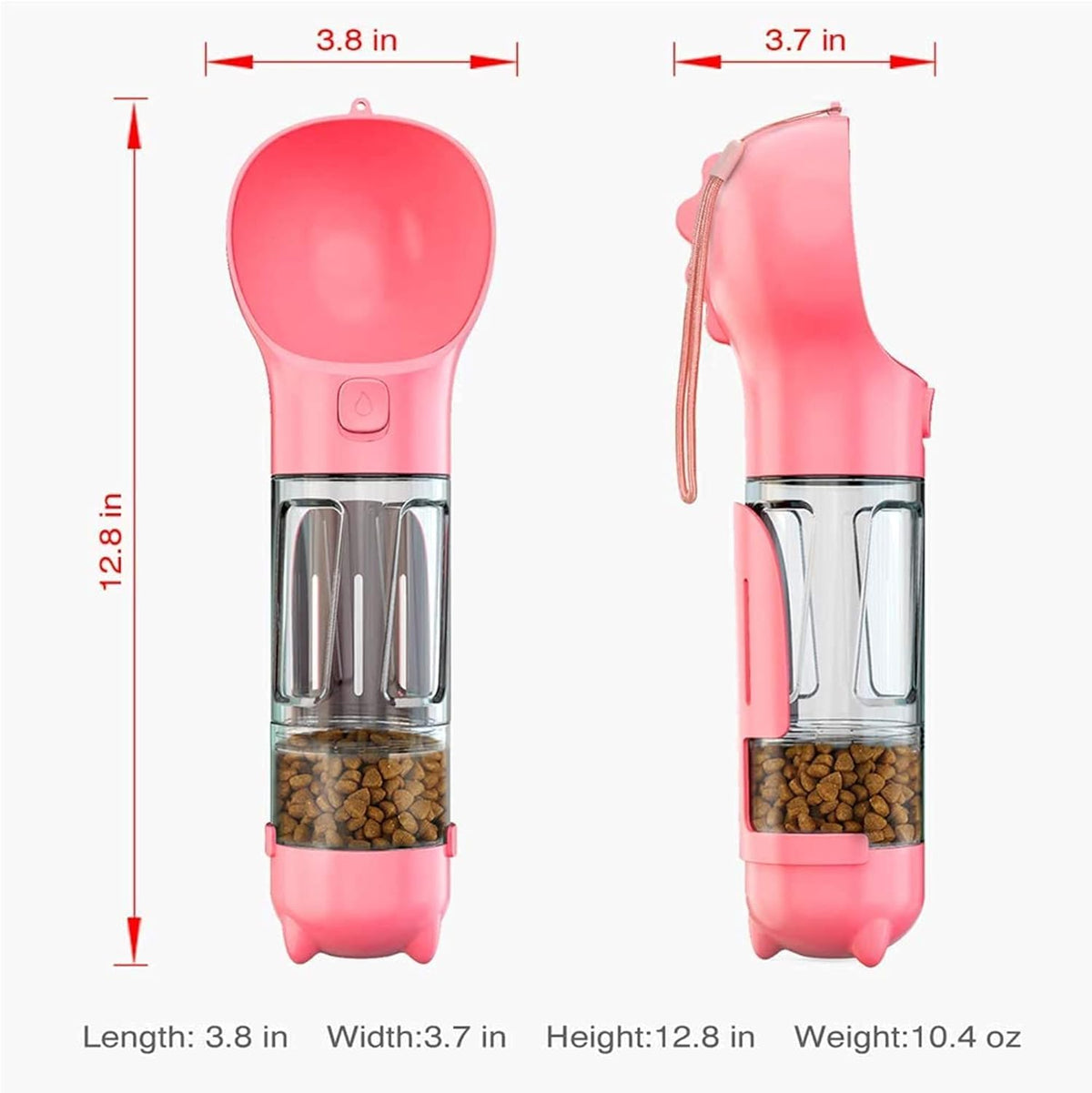 Pets Empire Multifunctional pet travel cup Portable dog water feeder (300ml)