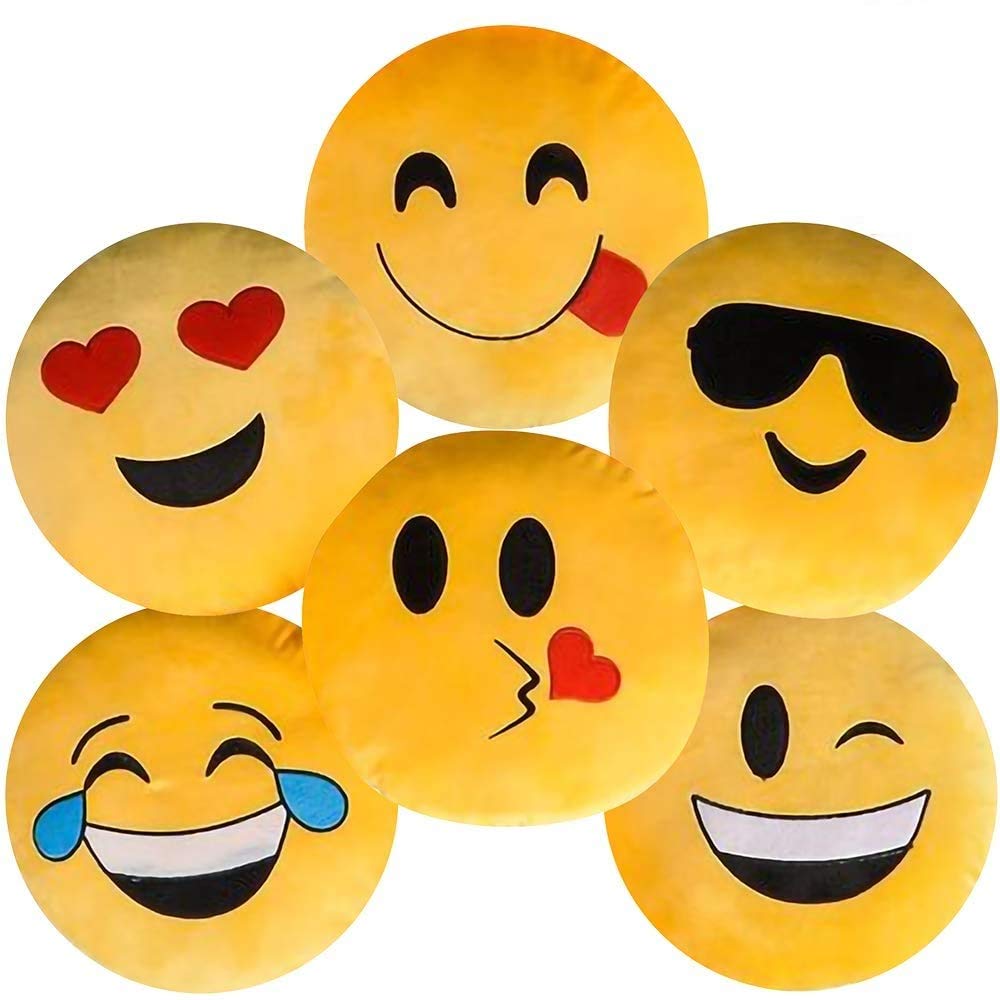 Pets Empire Emoji Rattle Plush Toy for Dogs (3 pc)