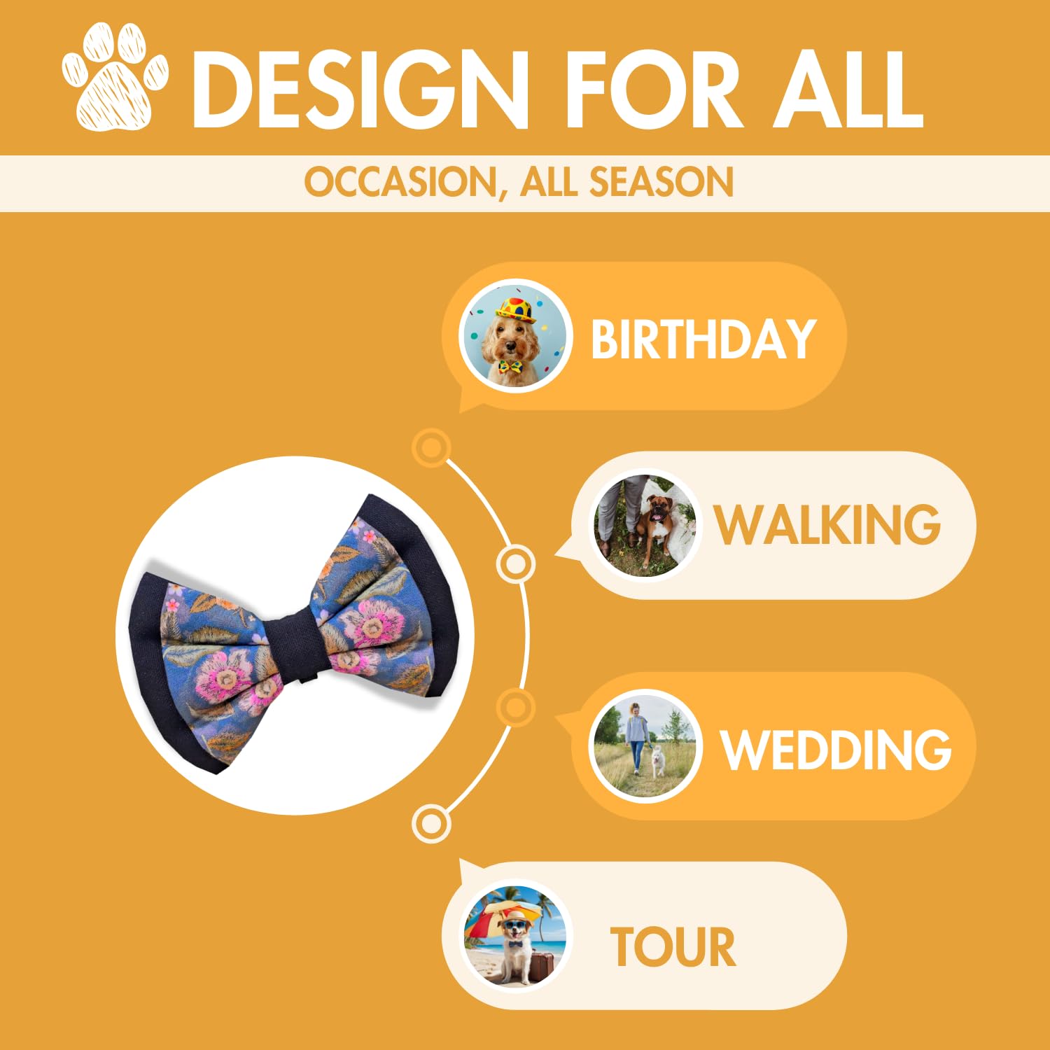 Pets Empire Dog & Cat Double Bow Tie
