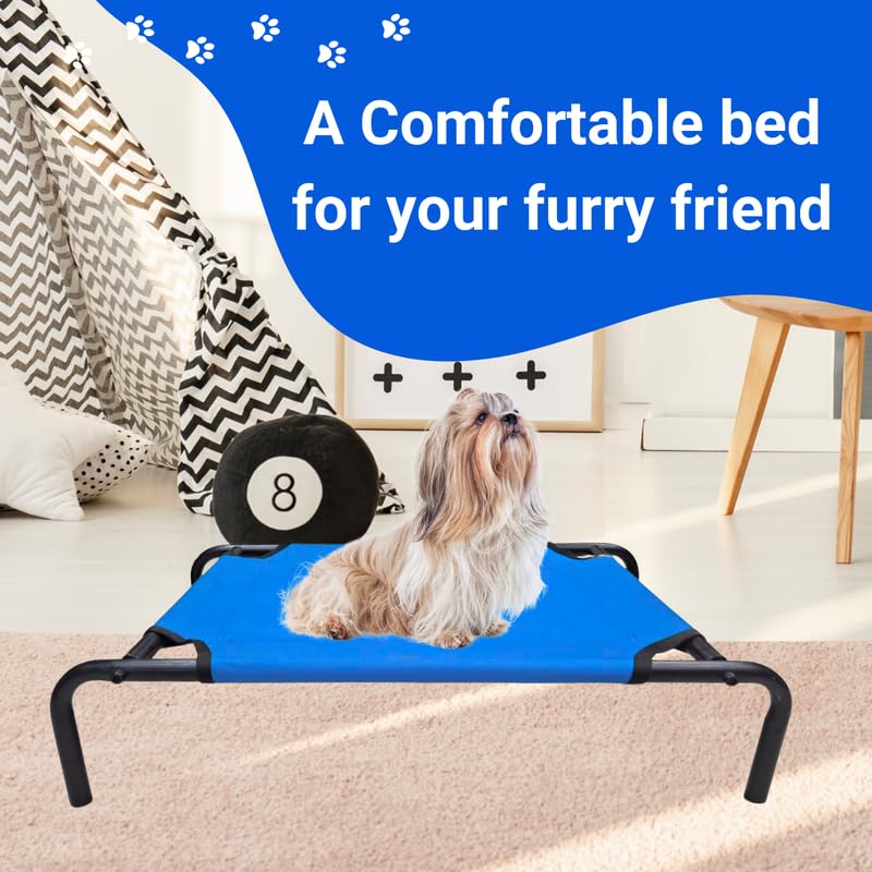 Pets Empire  Elevated Cooling Pets Bed (Blue)