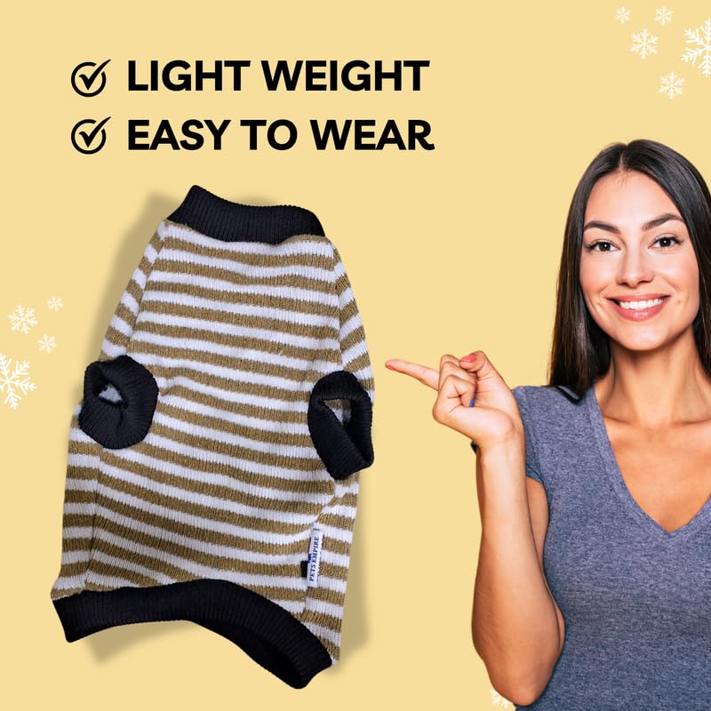 Pets Empire Warm Winter Sweater for All Breeds Dogs-Brown