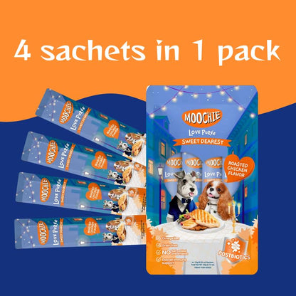 Moochie Creamy Treats for Dogs (Rosted Chicken Flavour)