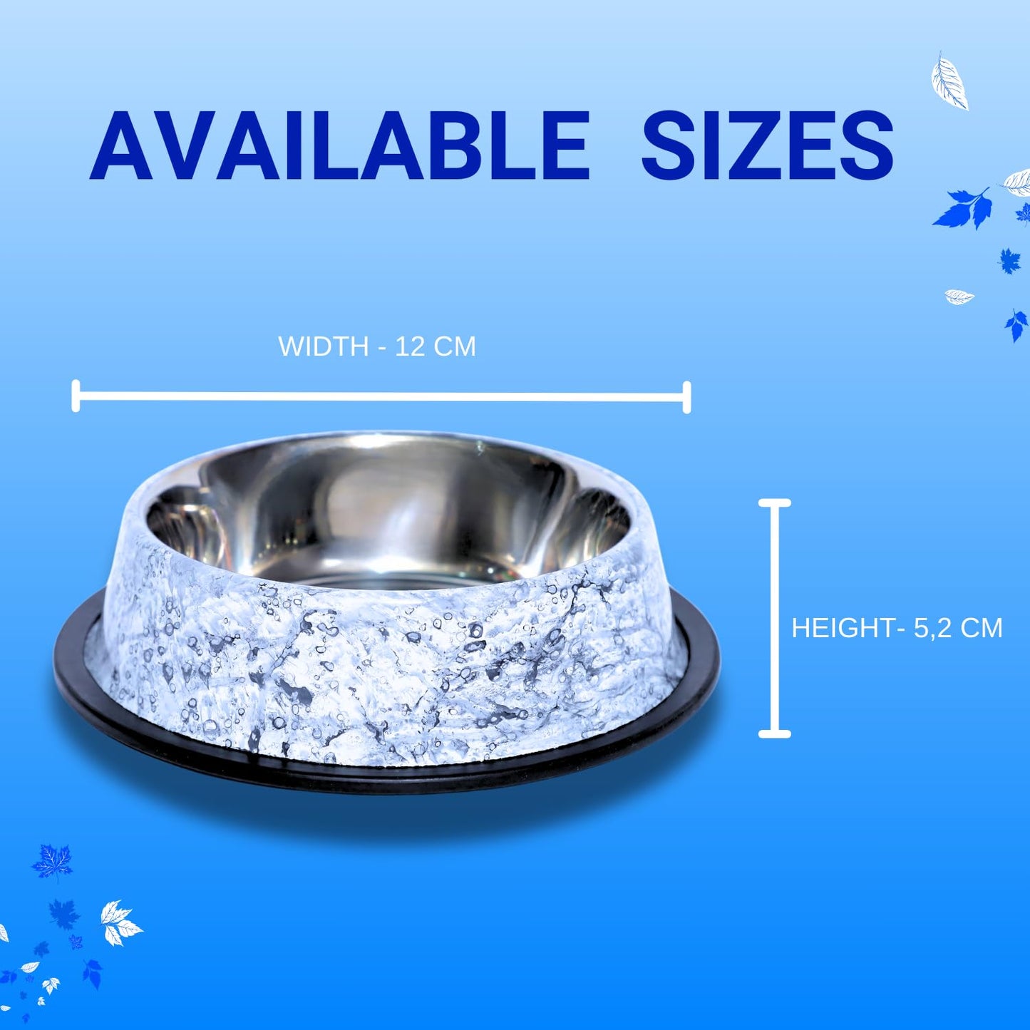 Pets Empire Unique Stainless Steel Pets Bowl (700ml Pack of 2)