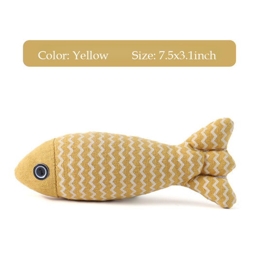 Pets Empire Fish Shape Squeaker Toys for Puppies and Adult Dogs (Buy 1 get 1 Free) Color May Vary