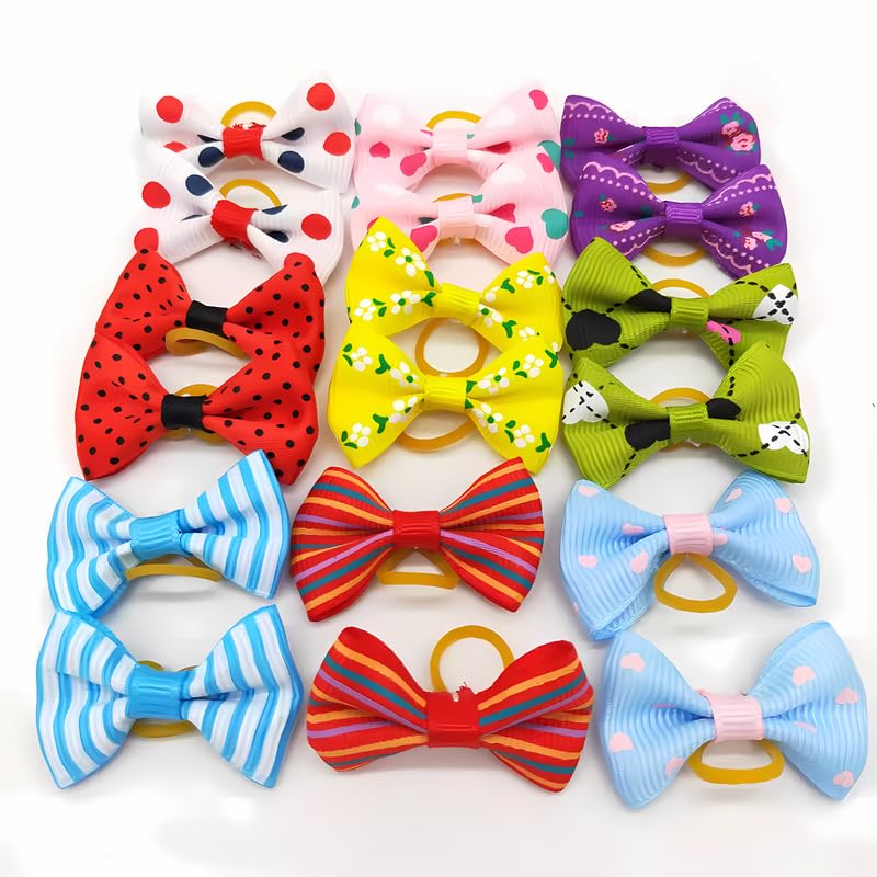 Pets Empire Mixed Hair Bows Rubbers for Cat/Puppy