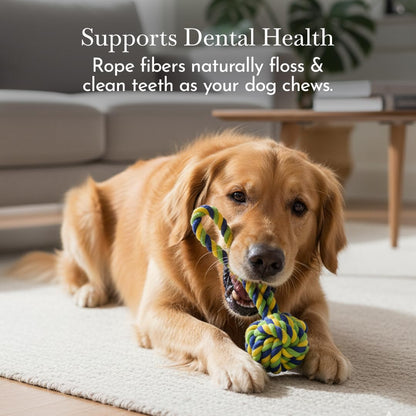PETS EMPIRE Twisted Hand Ball Natural Rope Toy