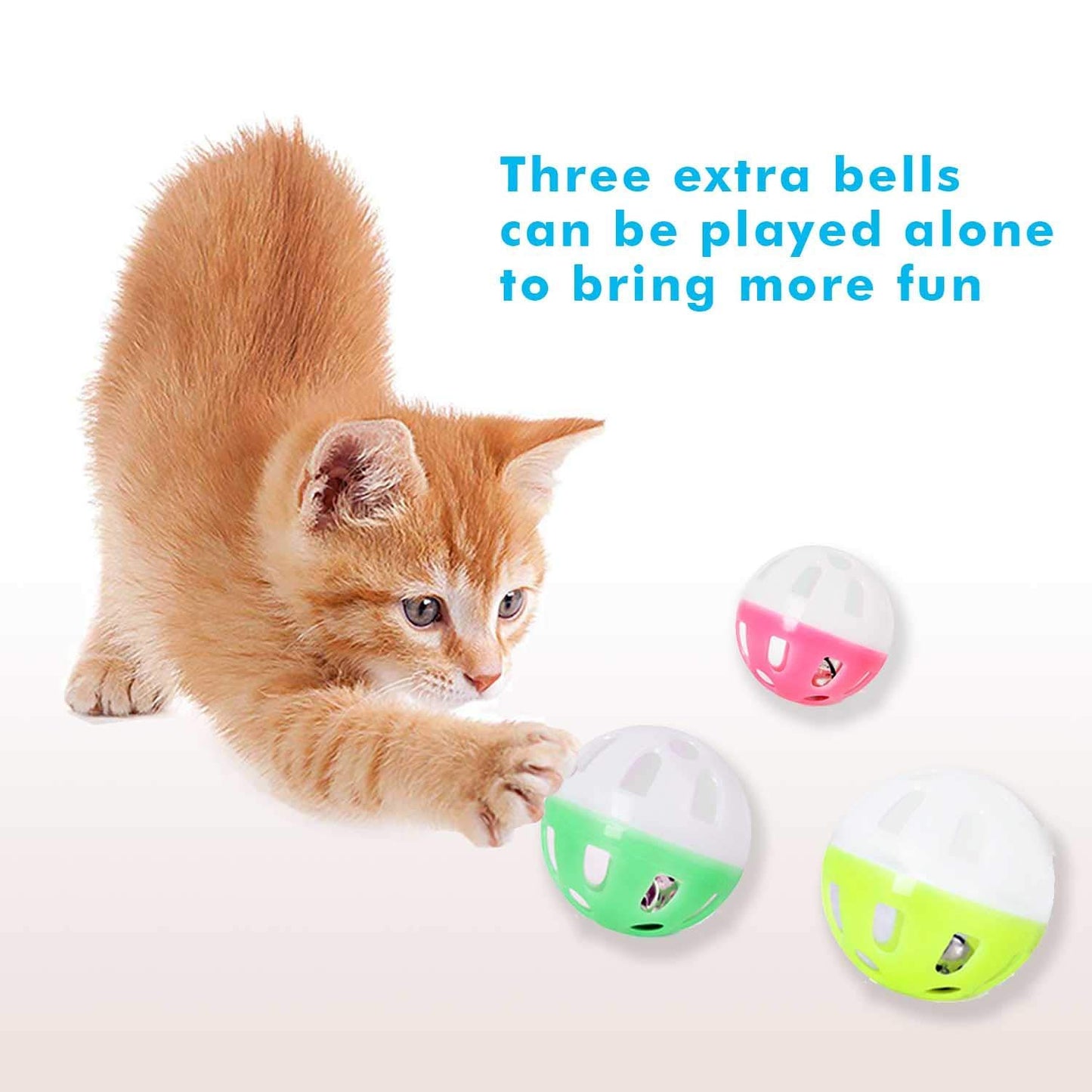 Pets Empire Cat Toy Roller, 3 Level Towers with Six Colorful Ball