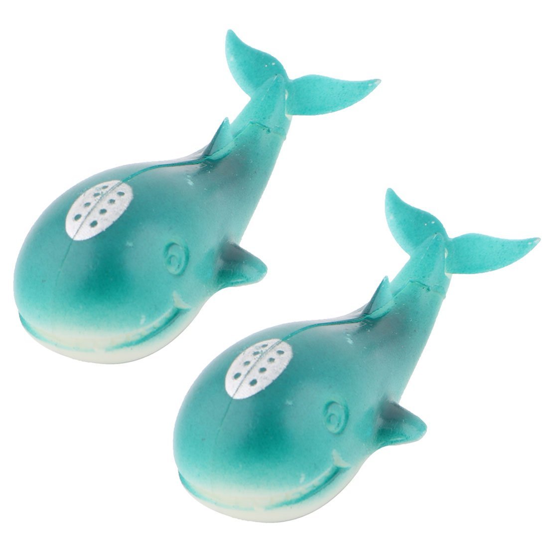 Aquamarine Plastic Aquarium Whale Decoration Marine Animal Fish Decor (Pack of 2)