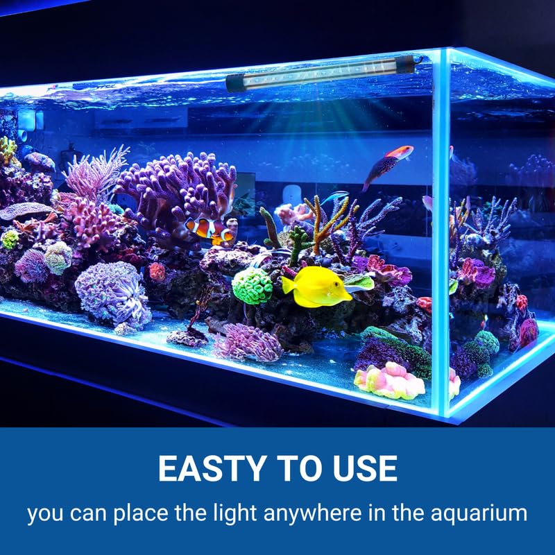 Pets Empire Aquarium Waterproof Fish Tank Light T4-80LED L White+Blue