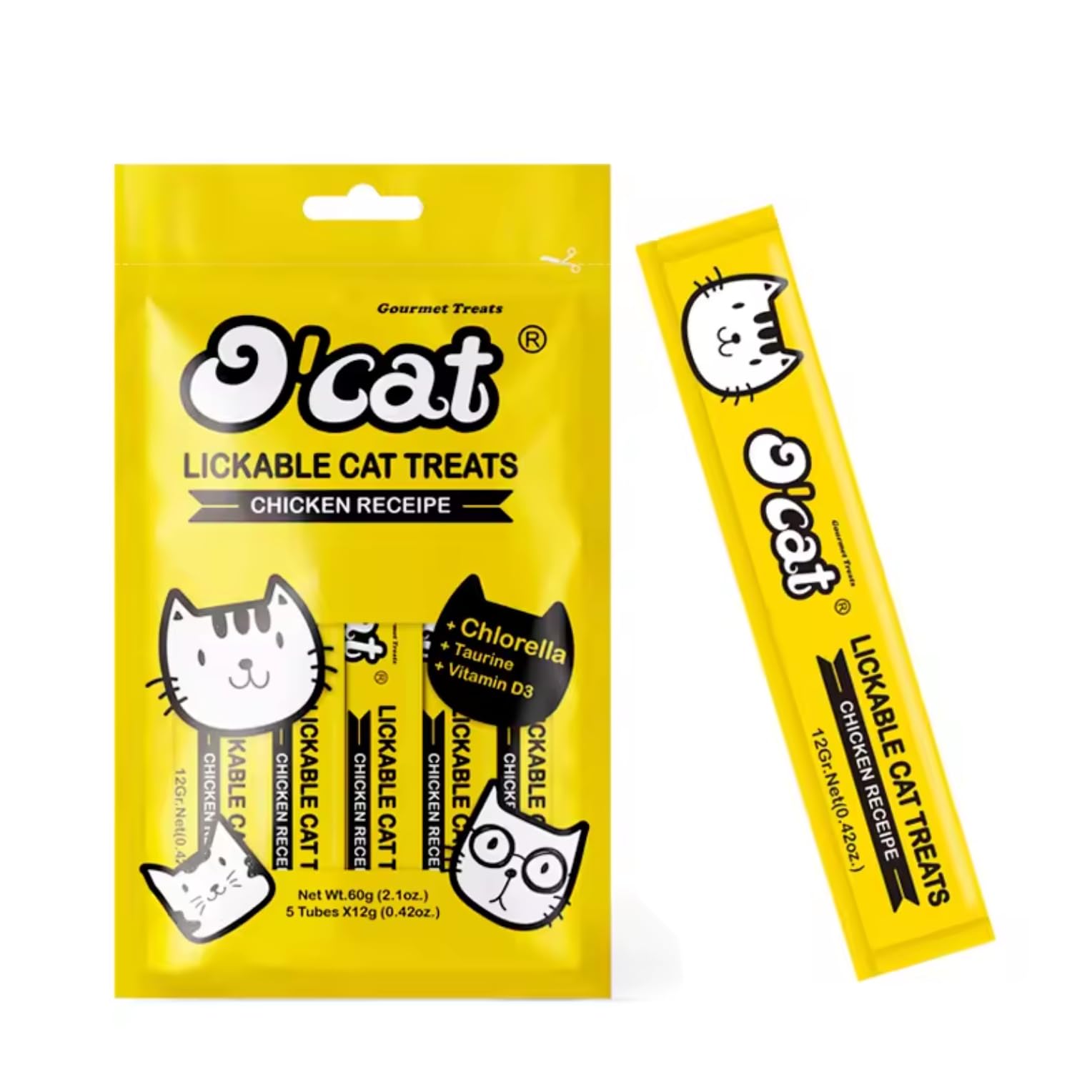 Pets Empire Lickable Cat Treat Made with Real Chicken
