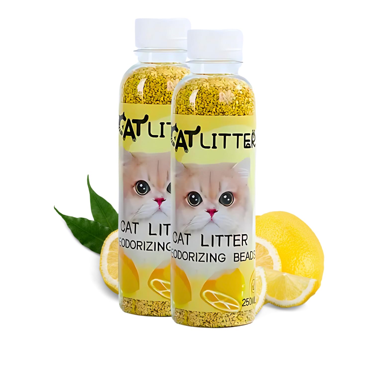 Pets Empire Cat Litter Deodorizing Beads with Lemon Fragrance (Pack of 2)
