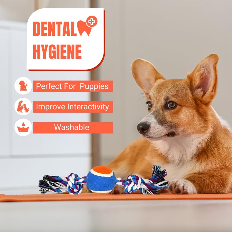 Pets Empire 7-Piece Rope Toy Set for Small & Medium Dogs