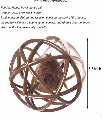 Pets empire Squeak Mouse cat Toy Ball