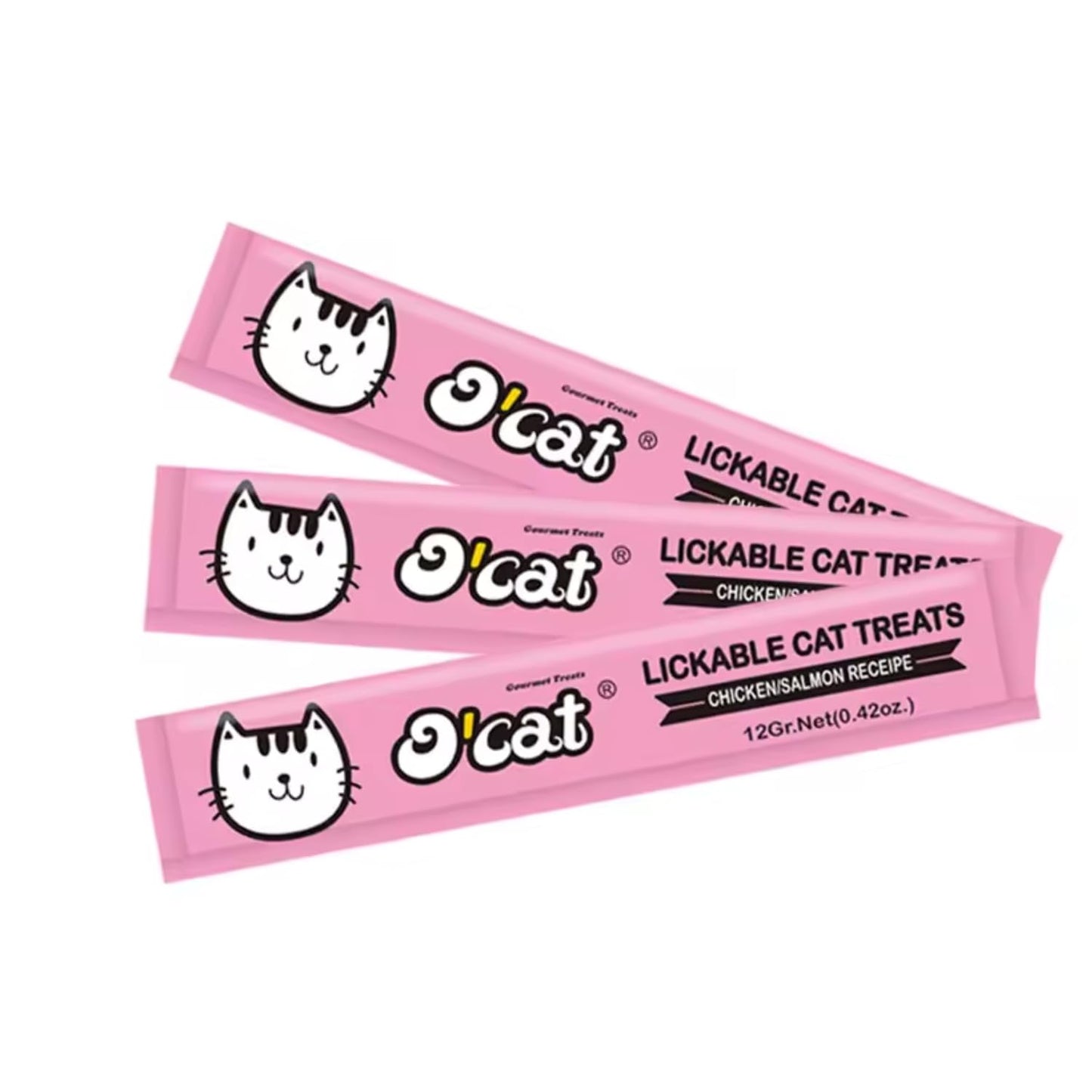 O'Cat Lickable Cat Treat Made with Real Chicken & Salmon