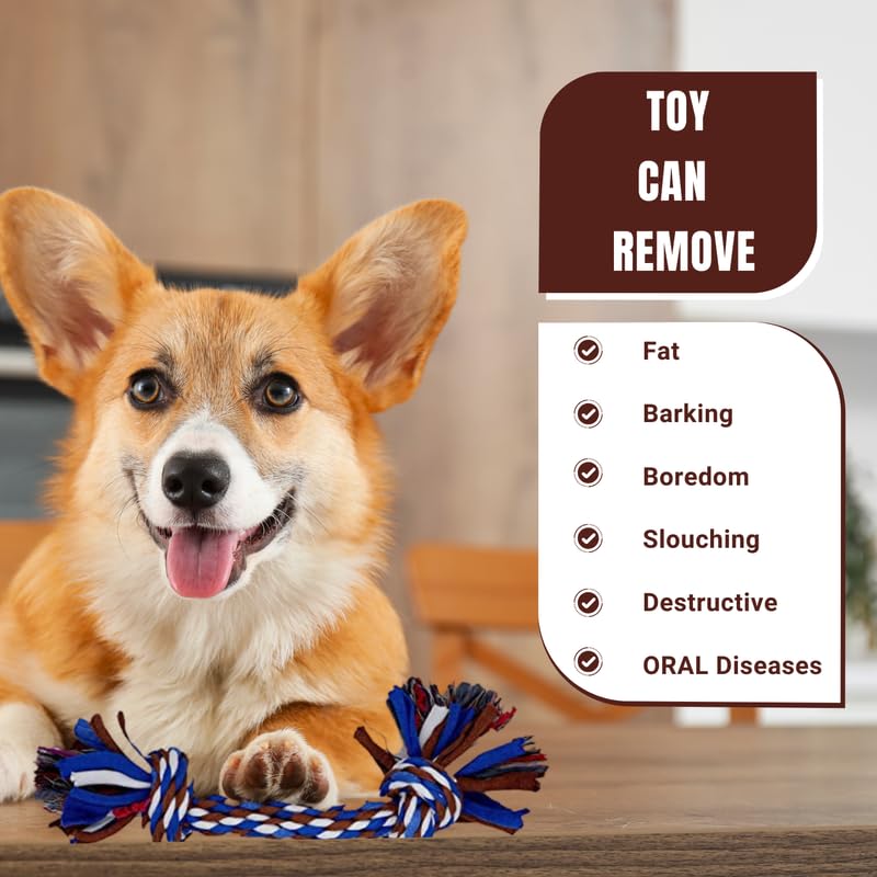 Pets Empire 7-Piece Rope Toy Set for Small & Medium Dogs