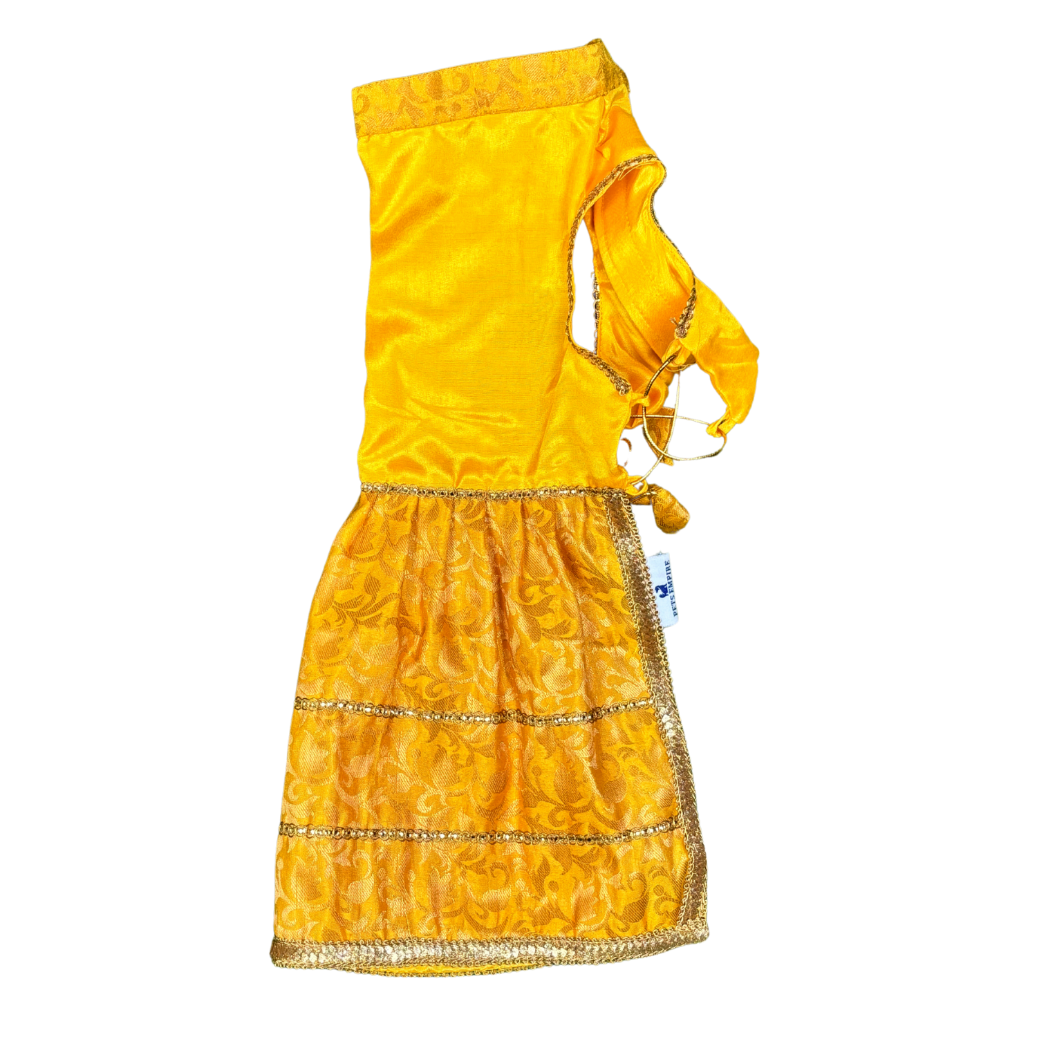 Pets Empire Lehenga Dress for Female  Dogs- Yellow