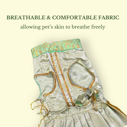 Pets Empire Designer Outfit For Female Dog (Green)