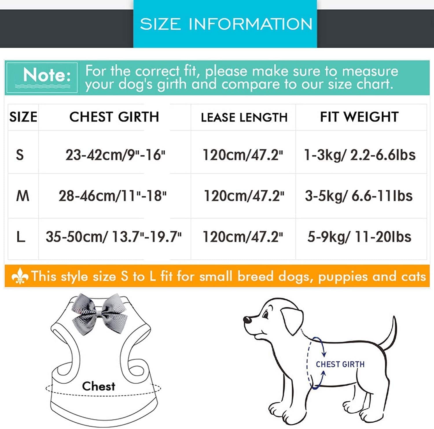 Pets Empire No Pull Harness and Leash for Small Breeds