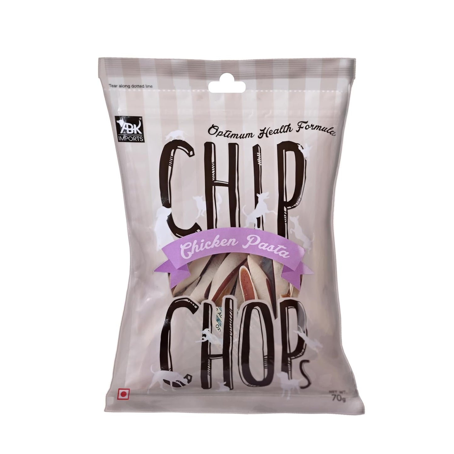 CHIP CHOP CHICKEN PASTA DOG TREATS 70g