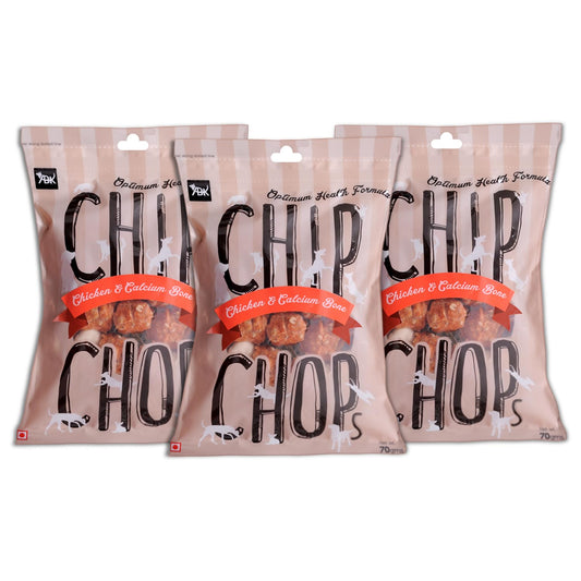 CHIP CHOP CHICKEN & CALCIUM BONE DOG TREATS 70g