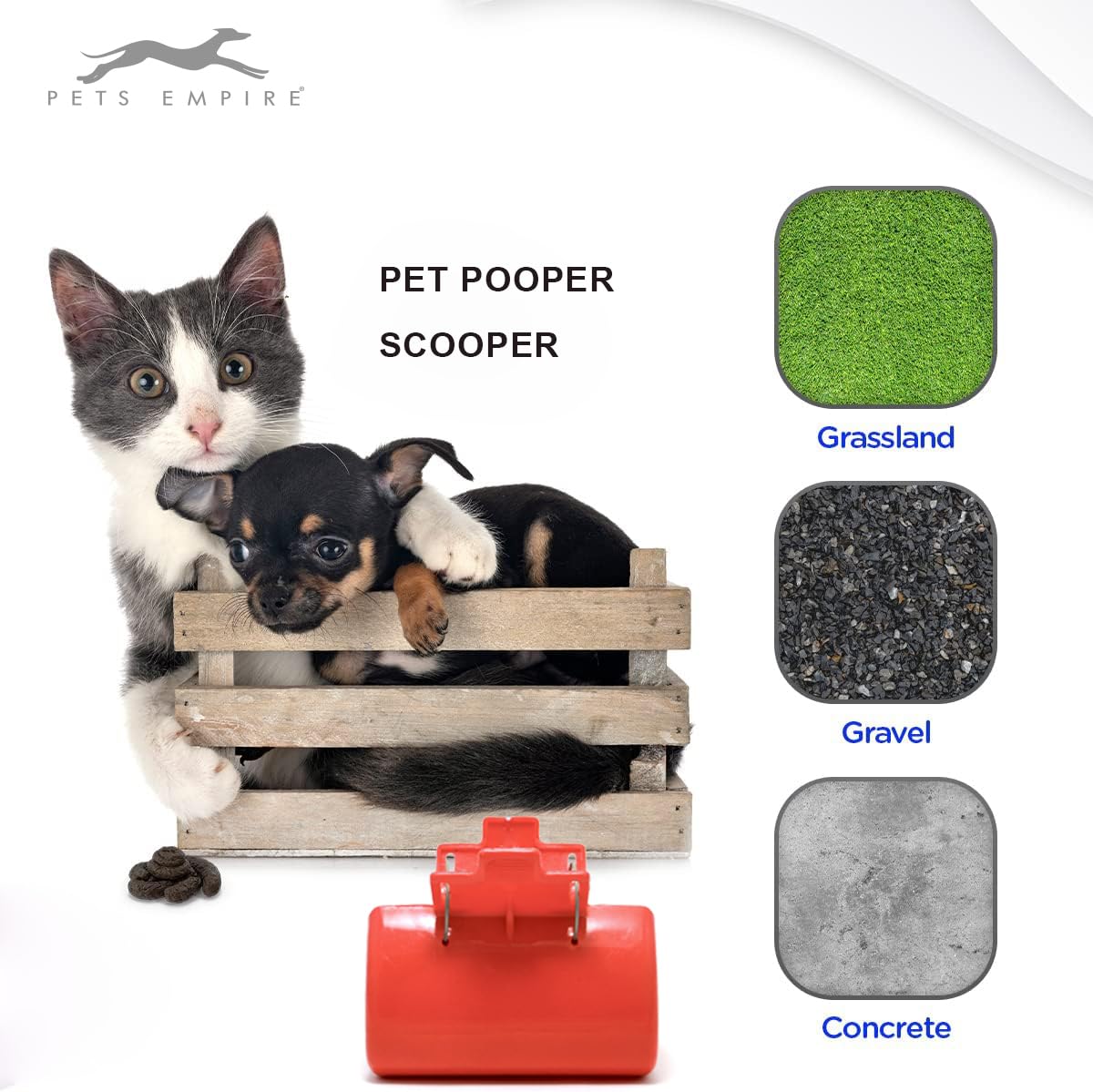 Pets Empire Portable Dog Poop Scooper for Dogs