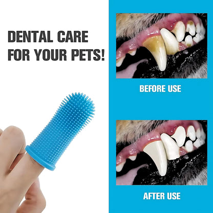 Pets Empire Silicone Finger Toothbrush for Dogs (2pc)