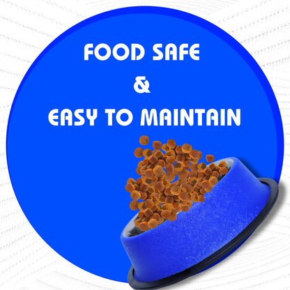 Pets Empire Stainless Steel Pets Bowl (700ml x 2, Blue Met)